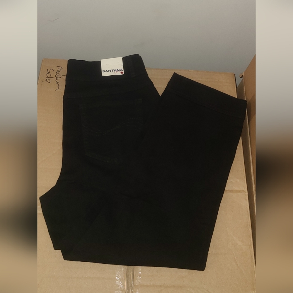 NWT 🌊🌸Black Pull-On Women Santana Jeans - Size 8🌸🌊